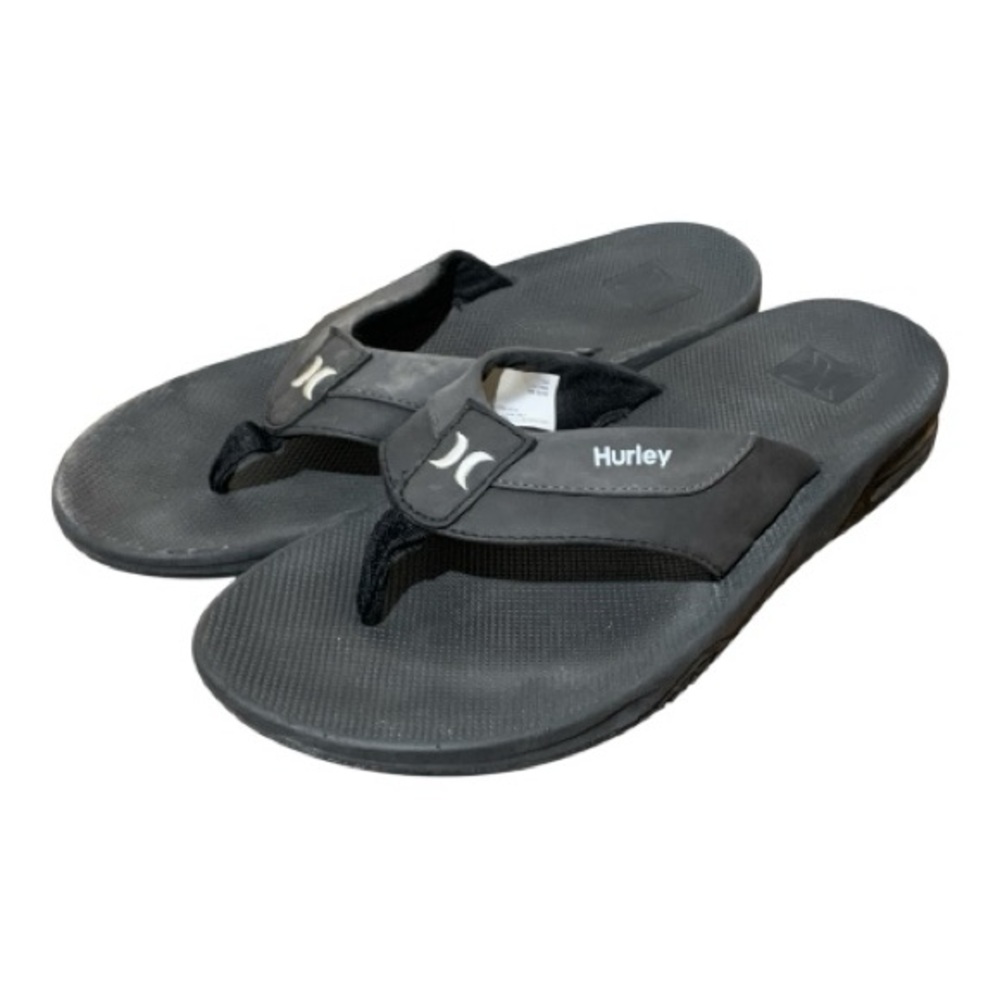 Mens Hurley Bubble Cushioned Surf Comfort Slippers Size 10